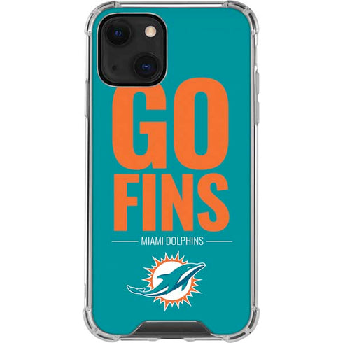 NFL Miami Dolphins Team Motto iPhone 13 Mini Clear Case