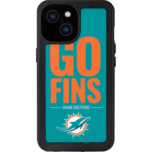 NFL Miami Dolphins Team Motto iPhone 13 Mini Waterproof Case
