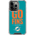 NFL Miami Dolphins Team Motto iPhone 13 Pro Clear Case