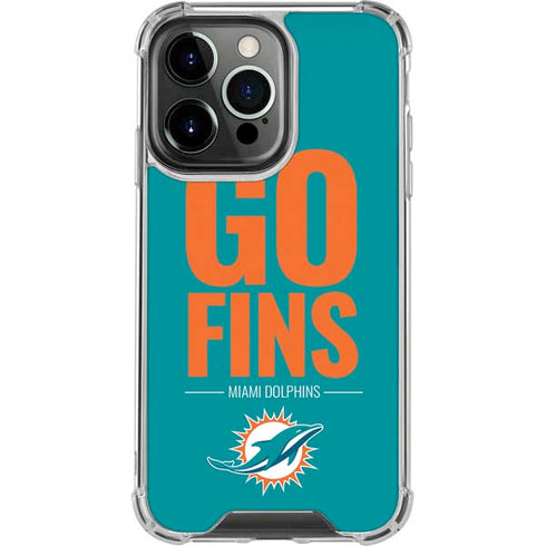 NFL Miami Dolphins Team Motto iPhone 15 Pro Clear Case
