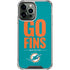 NFL Miami Dolphins Team Motto iPhone 15 Pro Max Clear Case