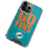 NFL Miami Dolphins Team Motto iPhone 15 Pro Max Clear Case