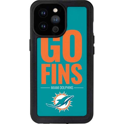 NFL Miami Dolphins Team Motto iPhone 14 Pro Max Waterproof Case