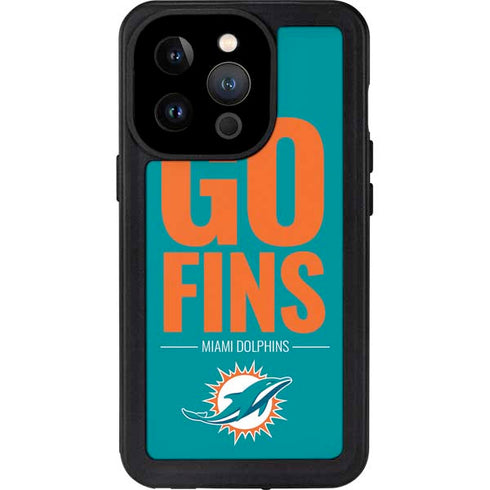 NFL Miami Dolphins Team Motto iPhone 14 Pro Waterproof Case