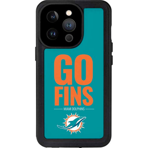 NFL Miami Dolphins Team Motto iPhone 15 Pro Waterproof Case