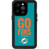 NFL Miami Dolphins Team Motto iPhone 15 Pro Waterproof Case
