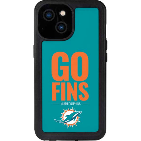 NFL Miami Dolphins Team Motto iPhone 15 Waterproof Case