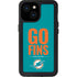 NFL Miami Dolphins Team Motto iPhone 15 Waterproof Case