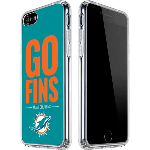 NFL Miami Dolphins Team Motto iPhone SE (2nd & 3rd Gen) Clear Case