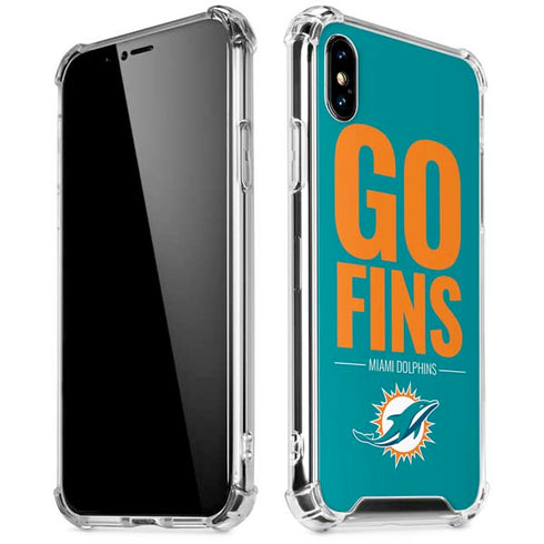NFL Miami Dolphins Team Motto iPhone X/XS Clear Case