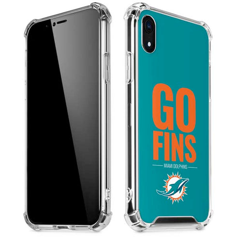 NFL Miami Dolphins Team Motto iPhone XR Clear Case