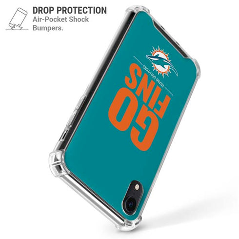 NFL Miami Dolphins Team Motto iPhone XR Clear Case