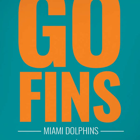 NFL Miami Dolphins Team Motto iPhone XS Skin