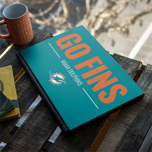 NFL Miami Dolphins Team Motto MSI GS65 Stealth Laptop Skin