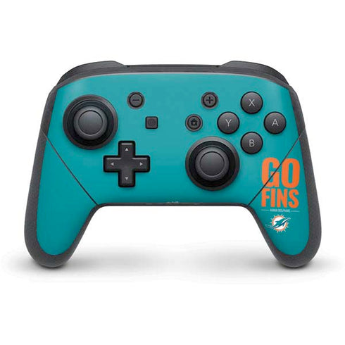 NFL Miami Dolphins Team Motto Nintendo Switch Pro Controller Skin