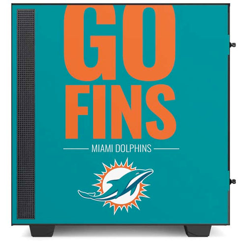 NFL Miami Dolphins Team Motto NZXT H510 Compact ATX Mid-Tower Case Skin