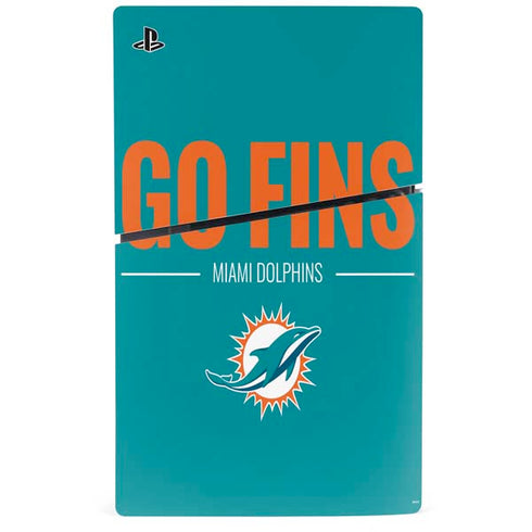 NFL Miami Dolphins Team Motto PS5 Slim Disk Bundle Skin
