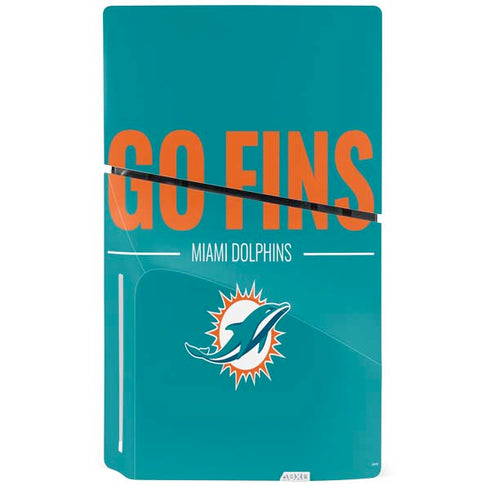 NFL Miami Dolphins Team Motto PS5 Slim Disk Bundle Skin
