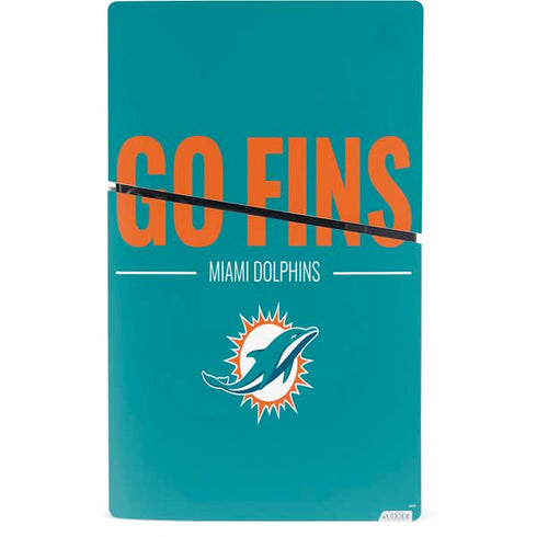 NFL Miami Dolphins Team Motto PS5 Slim Digital Edition Console Skin
