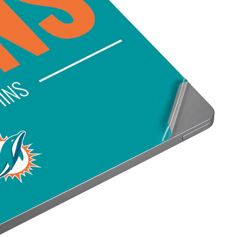 NFL Miami Dolphins Team Motto Universal Laptop 13in (10.6 x 7.6in) Skin