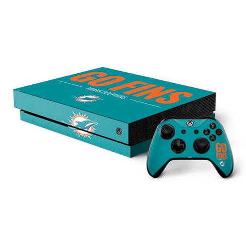 NFL Miami Dolphins Team Motto Xbox One X Bundle Skin