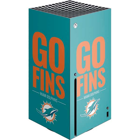 NFL Miami Dolphins Team Motto Xbox Series X Console Skin