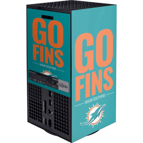 NFL Miami Dolphins Team Motto Xbox Series X Console Skin