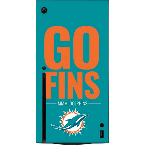 NFL Miami Dolphins Team Motto Xbox Series X Console Skin