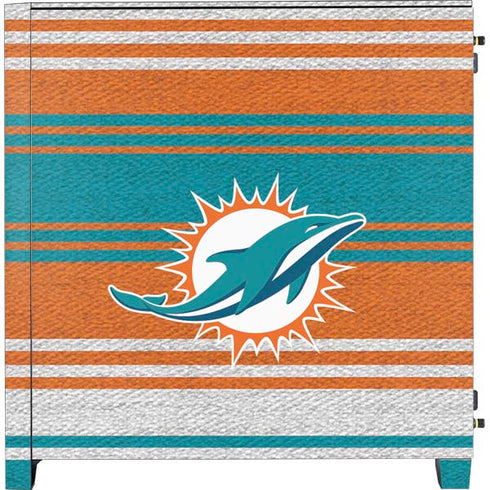 NFL Miami Dolphins Trailblazer Corsair 4000D Tempered Glass Mid-Tower ATX Case Skin