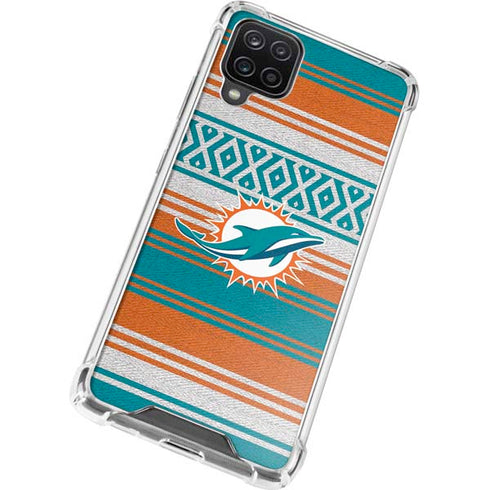 NFL Miami Dolphins Trailblazer Galaxy A12 Clear Case