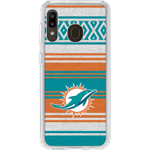 NFL Miami Dolphins Trailblazer Galaxy A20 Clear Case