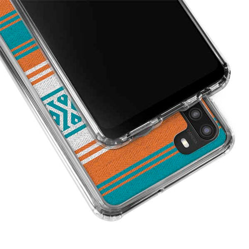 NFL Miami Dolphins Trailblazer Galaxy A21 Clear Case