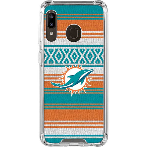 NFL Miami Dolphins Trailblazer Galaxy A30 Clear Case