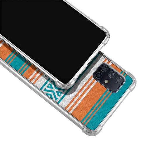 NFL Miami Dolphins Trailblazer Galaxy A71 5G Clear Case