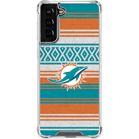 NFL Miami Dolphins Trailblazer Galaxy S21 FE Clear Case
