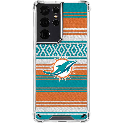NFL Miami Dolphins Trailblazer Galaxy S21 Ultra 5G Clear Case