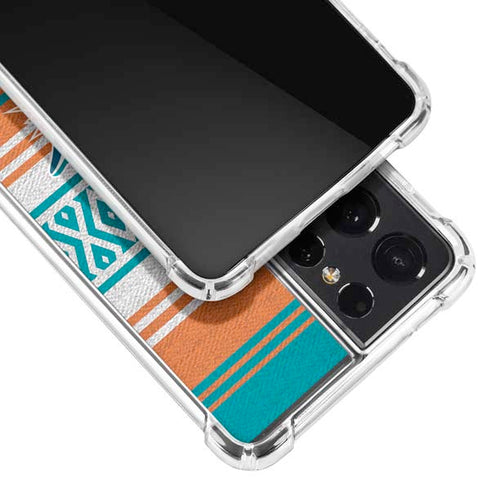 NFL Miami Dolphins Trailblazer Galaxy S21 Ultra 5G Clear Case