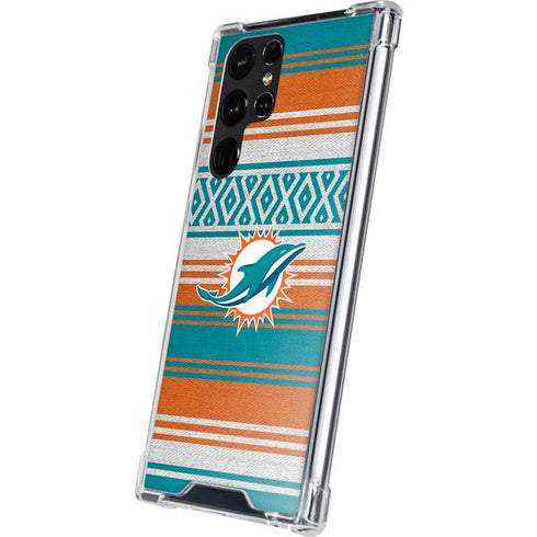 NFL Miami Dolphins Trailblazer Galaxy S22 Ultra Clear Case