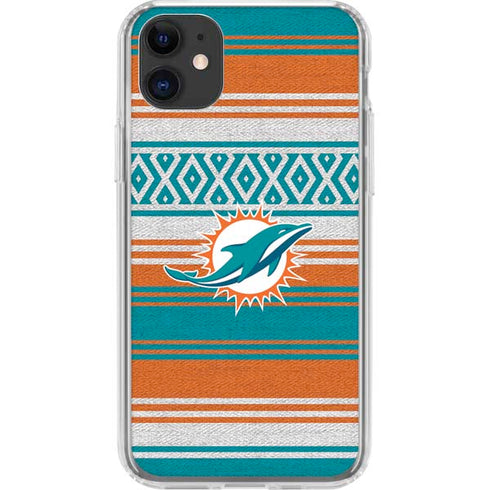 NFL Miami Dolphins Trailblazer iPhone 11 Clear Case