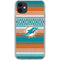 NFL Miami Dolphins Trailblazer iPhone 11 Clear Case