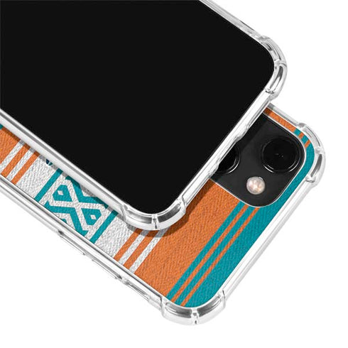 NFL Miami Dolphins Trailblazer iPhone 13 Mini Clear Case