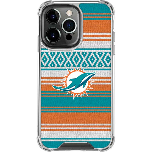 NFL Miami Dolphins Trailblazer iPhone 15 Pro Clear Case