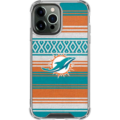 NFL Miami Dolphins Trailblazer iPhone 15 Pro Max Clear Case