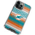 NFL Miami Dolphins Trailblazer iPhone 15 Pro Max Clear Case