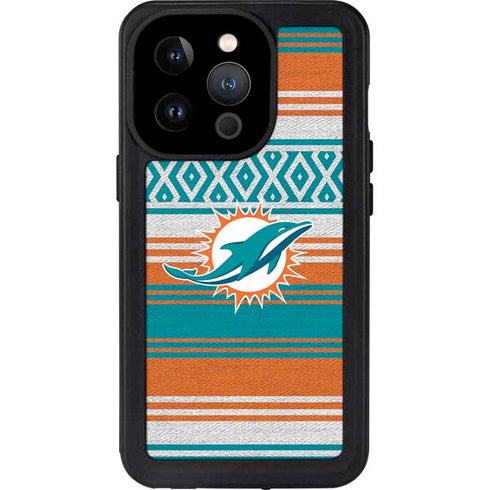 NFL Miami Dolphins Trailblazer iPhone 14 Pro Waterproof Case