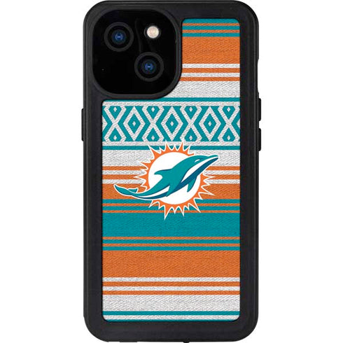 NFL Miami Dolphins Trailblazer iPhone 15 Waterproof Case