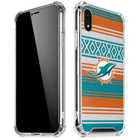 NFL Miami Dolphins Trailblazer iPhone XR Clear Case