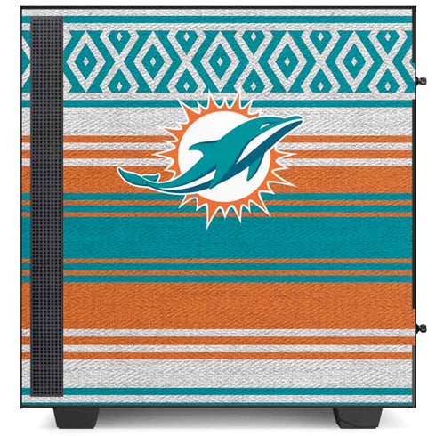 NFL Miami Dolphins Trailblazer NZXT H510 Compact ATX Mid-Tower Case Skin