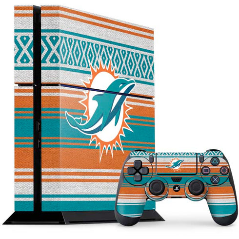 NFL Miami Dolphins Trailblazer PS4 Console and Controller Bundle Skin