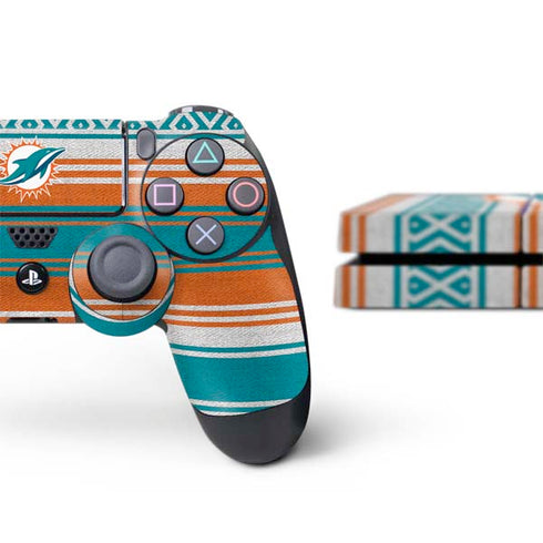 NFL Miami Dolphins Trailblazer PS4 Console and Controller Bundle Skin